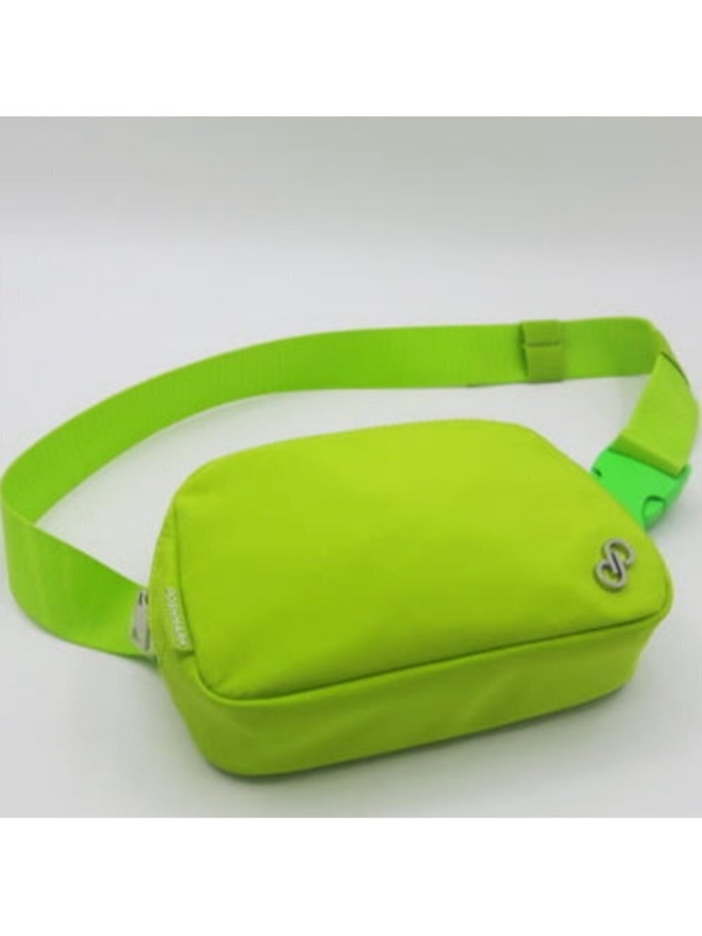 Official Poshmark Branded Mini Crossbody Belt Bag in Lime Green